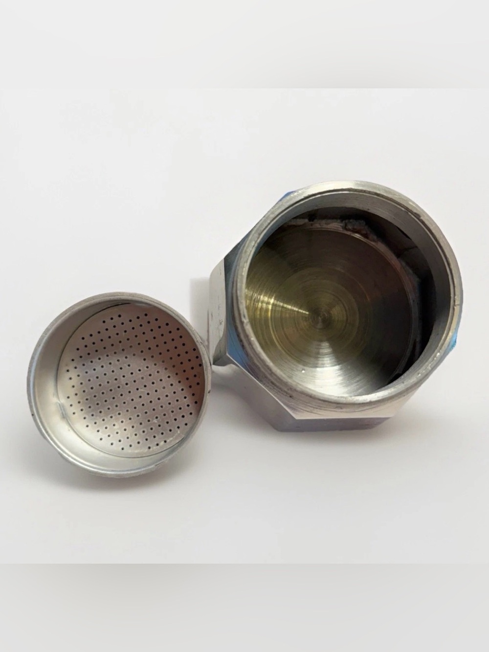 Vintage Small 1 Cup Stove Top Expresso Maker Aluminum - Picture 5 of 7